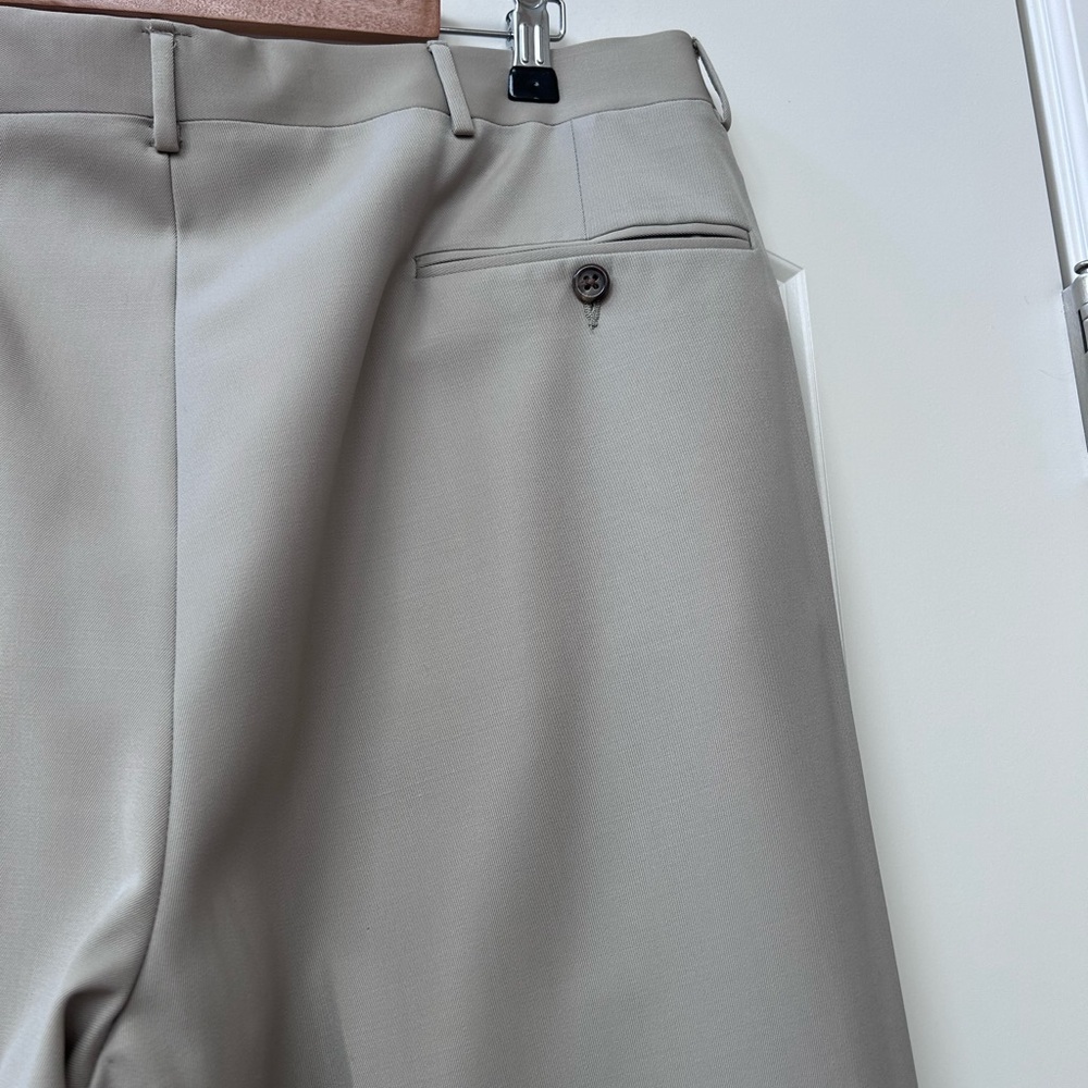 Vintage Polo Ralph Lauren pleated cuffed Extrafine Virgin Wool trousers. 38 6R - Picture 7 of 14